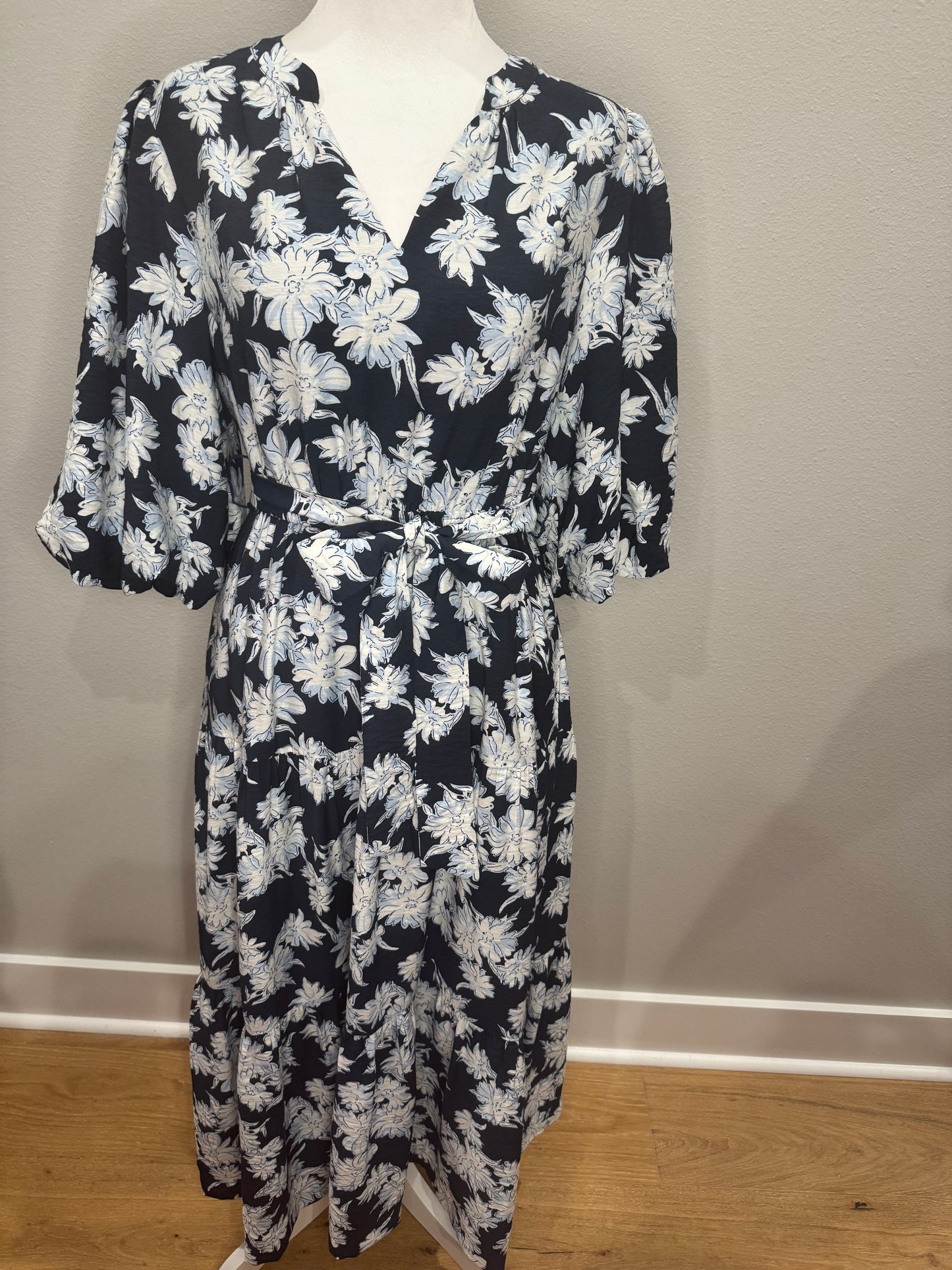 Navy Floral Maxi