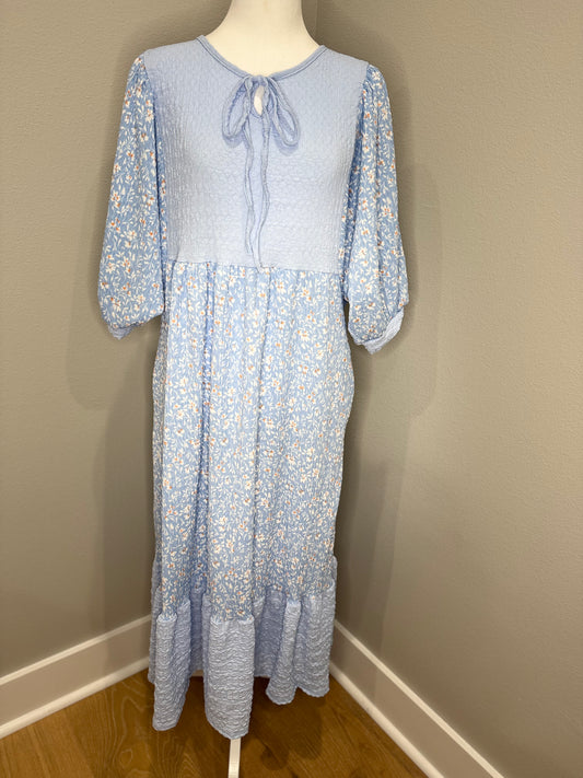 Light Blue Floral Dress